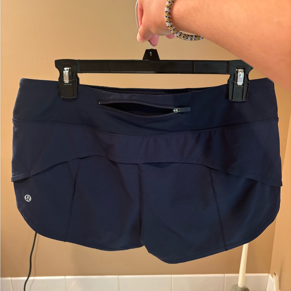 Lululemon Speed Up 2.5” Navy Blue Shorts